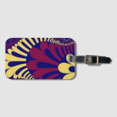 Blauwe en rode stroop bagagelabel (Voorkant (horizontaal))