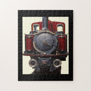 Blauwe En Rode Trein Legpuzzel