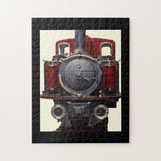 Blauwe En Rode Trein Legpuzzel (Verticaal)