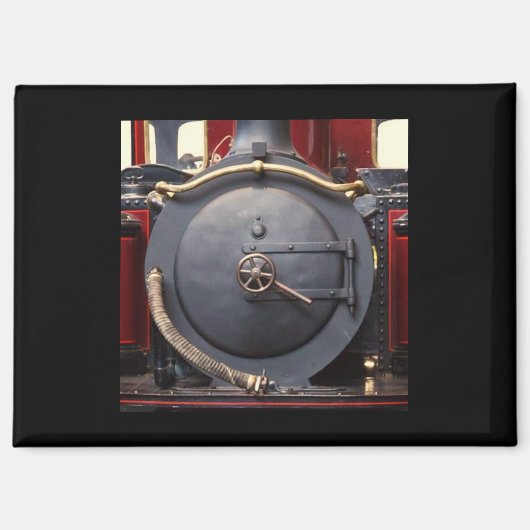 Blauwe En Rode Trein Magneet (Voorkant)