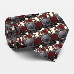 Blauwe En Rode Trein  Stropdas