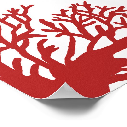 Blauwe en rode tropische viszitjes, 16x20 poster (Hoek)