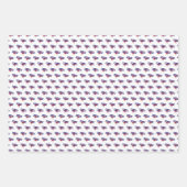 Blauwe en rode vliegtuigen van zaterdag inpakpapier vel (Voorkant)