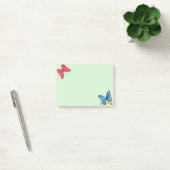 Blauwe en rode vlinders & gouden Confetti Stippen Post-it® Notes (Kantoor)