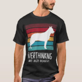 Blauwe en rode voeler liefhebber Best Gift Cattle  T-shirt (Voorkant)