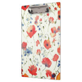 Blauwe en rode Waterverf Klembord (Links)