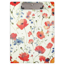 Blauwe en rode Waterverf