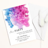 Blauwe en roze Baby Genderpartij Kaart