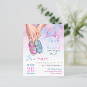 Blauwe en roze baby schoenen (Staand voorkant)