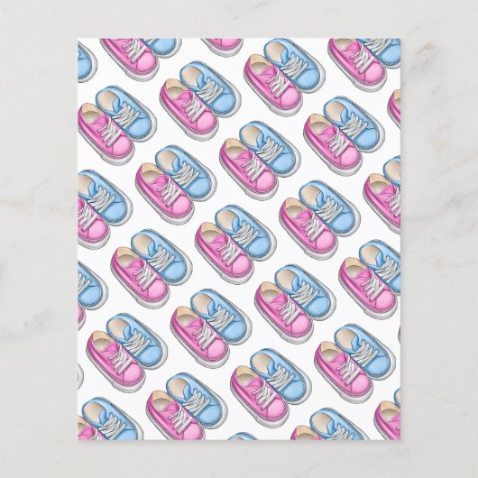 Blauwe en roze baby schoenen (Achterkant)