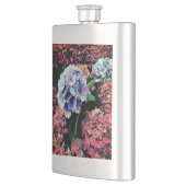 Blauwe en roze bloemen flacon (Links)