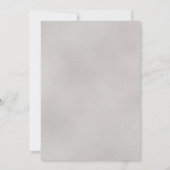 Blauwe en Roze Bloemen op Roze & Grijze Bruiloft Kaart (Achterkant)