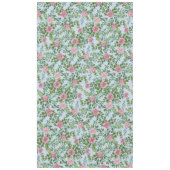 Blauwe en roze bruiloft pastel Floral Spring Tafelkleed (Voorkant)
