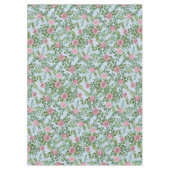 Blauwe en roze bruiloft pastel Floral Spring Tafelkleed (Voorkant)