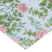 Blauwe en roze bruiloft pastel Floral Spring Tafelkleed (Gekanteld)