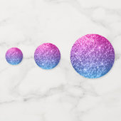 Blauwe en roze Confetti (Achterkanten)