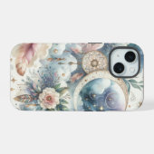 Blauwe en Roze Droomvanger iPhone 15 Case (Achterkant horizontaal)