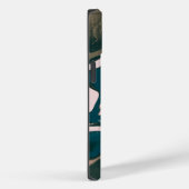 Blauwe en roze gemarmerde zwammen Case-Mate iPhone case (Achterkant / Rechts)