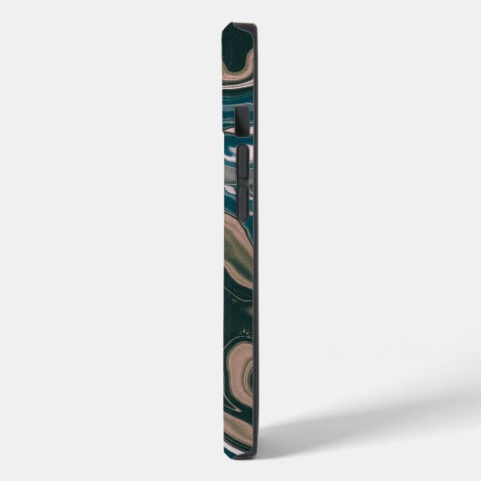 Blauwe en roze gemarmerde zwammen Case-Mate iPhone case (Achterkant / Links)