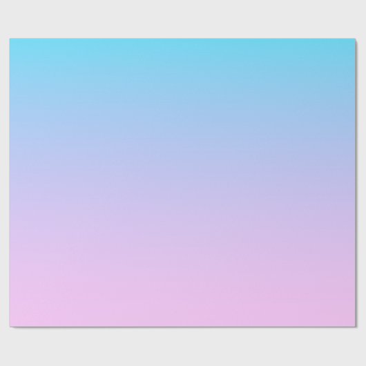 Blauwe en roze gradiëntachtergrond cadeaupapier (Vlak)