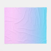Blauwe en roze gradiëntachtergrond fleece deken (Voorkant (Horizontaal))