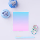 Blauwe en roze gradiëntachtergrond flyer (Enkel)