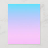 Blauwe en roze gradiëntachtergrond flyer (Voorkant)