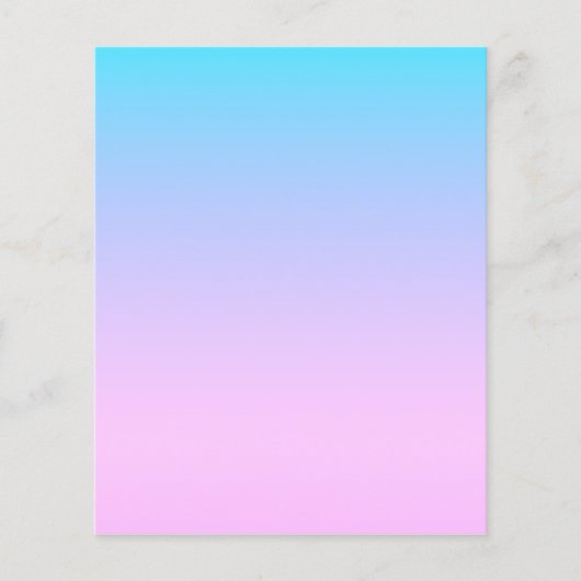 Blauwe en roze gradiëntachtergrond flyer (Voorkant)