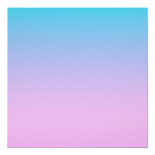Blauwe en roze gradiëntachtergrond perfect poster (Voorkant)
