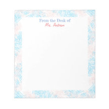 Blauwe en roze grensleraar