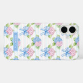 Blauwe en Roze Hortensia's Case-Mate iPhone Case (Achterkant (horizontaal))