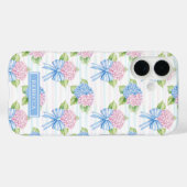 Blauwe en Roze Hortensia's  Case-Mate iPhone Case (Achterkant (horizontaal))