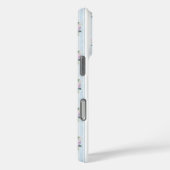 Blauwe en Roze Hortensia's met Initialen Case-Mate iPhone Case (Achterkant / Rechts)