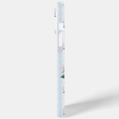 Blauwe en Roze Hortensia's met Initialen Case-Mate iPhone Case (Achterkant / Links)