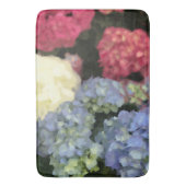 Blauwe en Roze Hydrangea Digital Flower Painting Badmat (Voorkant Verticaal)