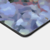 Blauwe en Roze Hydrangea Digital Flower Painting Bureaumat (Hoek)
