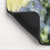 Blauwe en Roze Hydrangea Digital Flower Painting Muismat (Hoek)