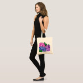 Blauwe en Roze Hydrangea Flowers Tote Bag (Voorkant (model))