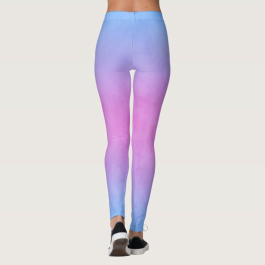 Blauwe en roze Leggings (Achterkant)
