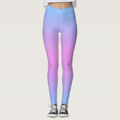 Blauwe en roze Leggings (Voorkant)