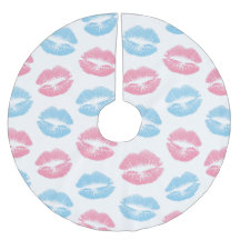 Blauwe en Roze Lippenpatroon, Lippenstift, Kus