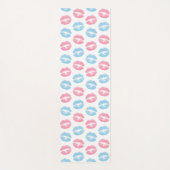 Blauwe en Roze Lippenpatroon, Lippenstift, Kus Yogamat (Voorkant)