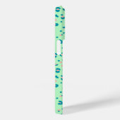 blauwe en roze luipaardprint Case-Mate iPhone case (Achterkant / Rechts)