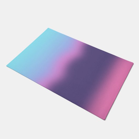 Blauwe en roze mist - verloop deurmat (Schuin)