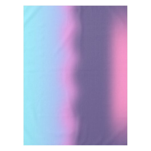 Blauwe en roze mist - verloop tafelkleed (Voorkant)