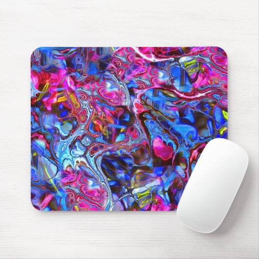 Blauwe en roze Muismat (Met muis)