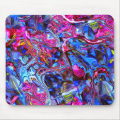 Blauwe en roze Muismat (Voorkant)