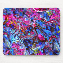 Blauwe en roze Muismat