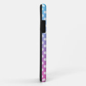 Blauwe en roze polka-stippen voor bruiloft Case-Mate iPhone case (Achterkant/rechts)