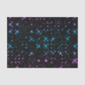 Blauwe en roze sterren tissuepapier (Voorkant)